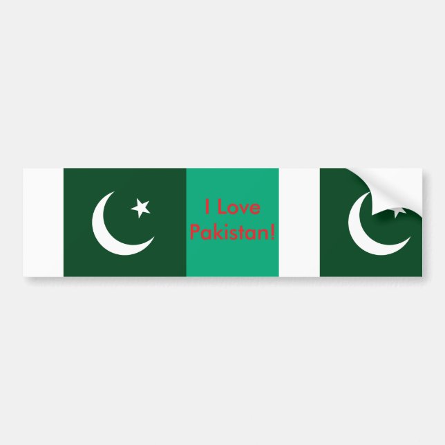 Sticker with Flag of Pakistan (Front)