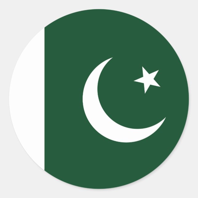 Sticker with Flag of Pakistan (Front)