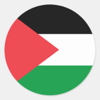Sticker with Flag of Palestine
