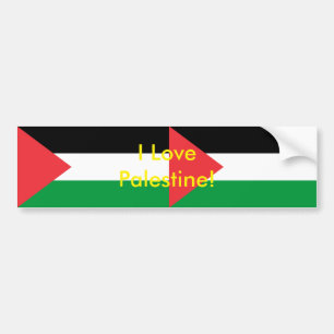 Sticker with Flag of Palestine