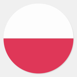 Sticker with Flag of Poland