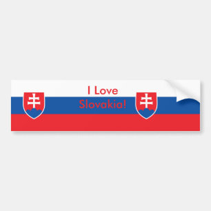 Sticker with Flag of Slovakia