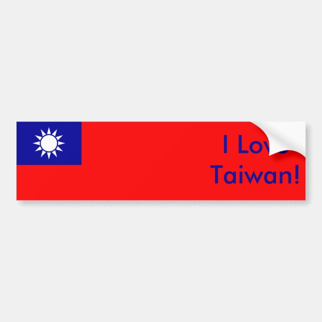 Sticker with Flag of Taiwan (Front)