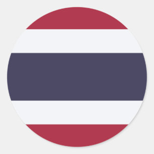 Sticker with Flag of Thailand