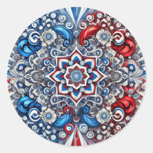 Sticker with French Colours Design