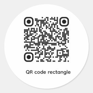 Sticker with QR code test