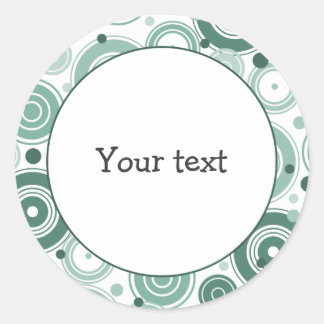 Sticker with retro design - customisable