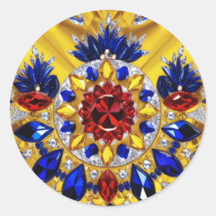 Sticker with Romanian Colours Design