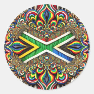Sticker with South African Colours Design