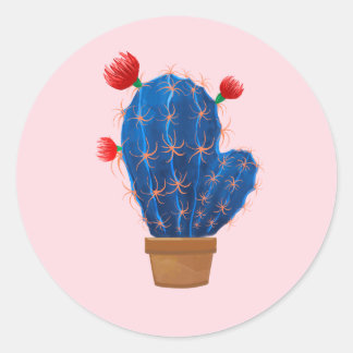 Sticker with sweet cactus