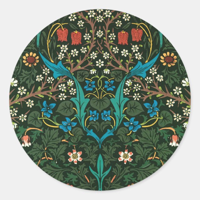 STICKER WITH WILLIAM MORRIS "TULIPS" DESIGN (Front)