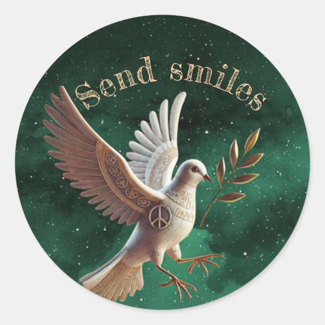 StickerA touch of positivity and happiness on your Classic Round Sticker (Front)