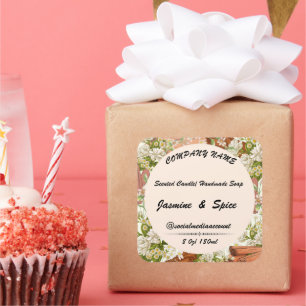 Stickers #11 gift candle soap label editable card 