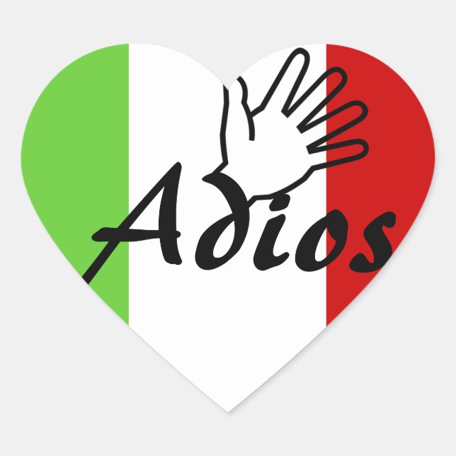 Stickers Adios Wave Goodbye Letter Envelope Seals (Front)