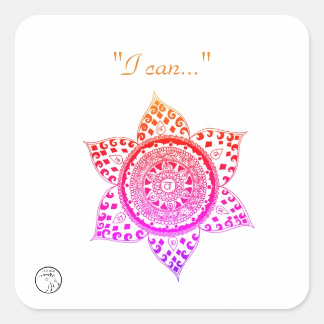 Stickers and Labels with Chakra energy (Front)