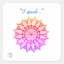 Stickers and Labels with Chakra energy