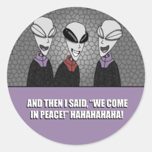 Stickers - Area 51 Grey Aliens