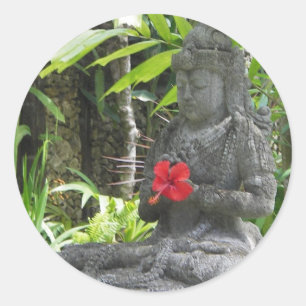 Stickers:  Bali Statue Classic Round Sticker