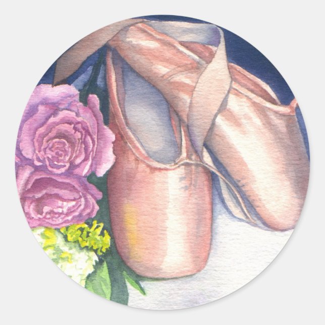 Stickers - Ballet Shoes & Roses (Front)