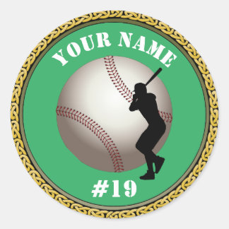 Stickers Baseball - Add Name & Number