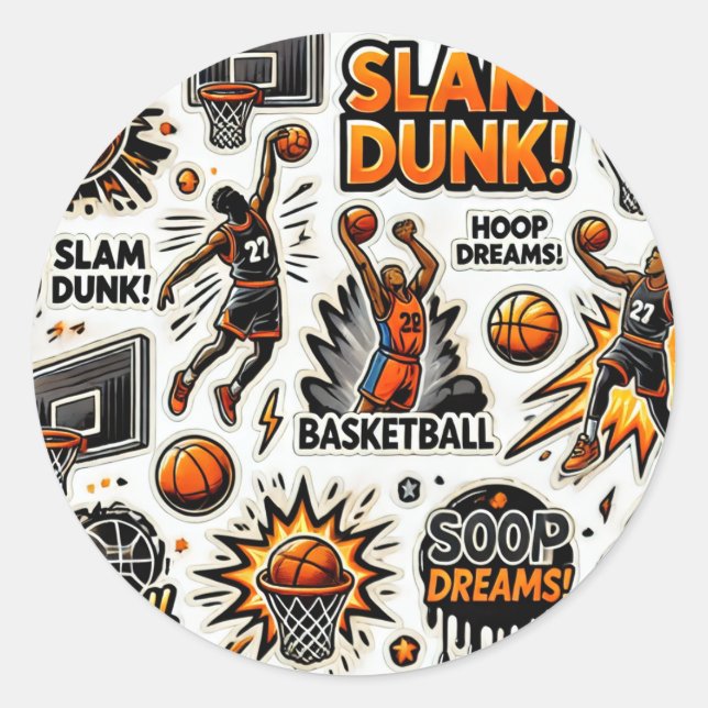 Stickers basketball day Halloween (Front)