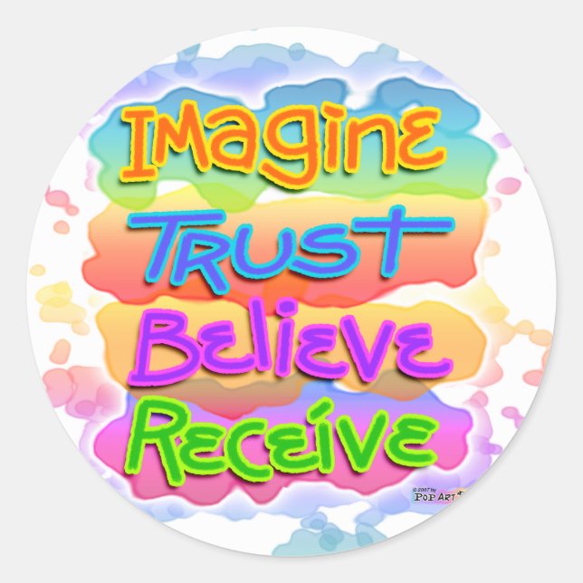 Stickers - Believe Pop Art (Front)