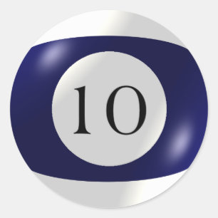 Stickers - Billiards - 10 Ball