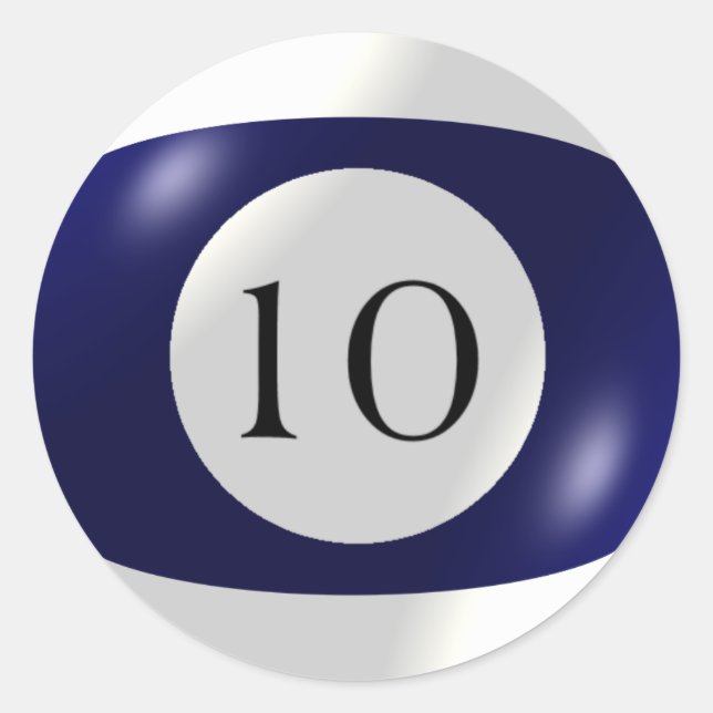 Stickers - Billiards - 10 Ball (Front)