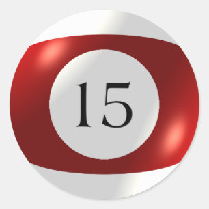Stickers - Billiards - 15 Ball