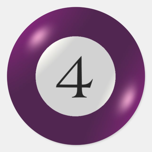 Stickers - Billiards - 4 Ball (Front)
