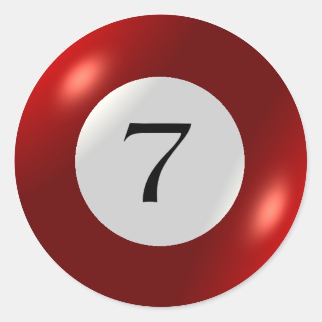 Stickers - Billiards - 7 Ball (Front)
