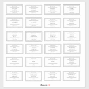 Stickers brand place Wedding