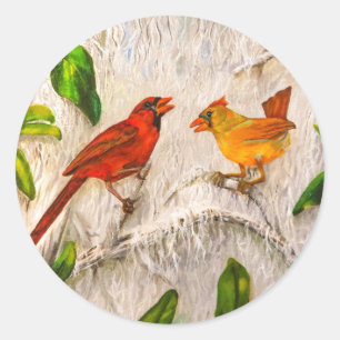 Stickers Cardinal birds