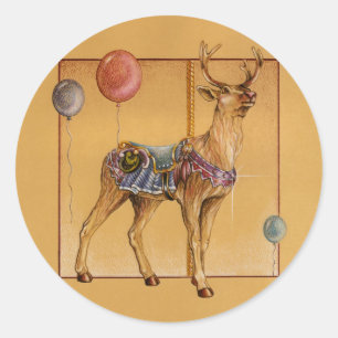 Stickers - Carousel Reindeer or Elk
