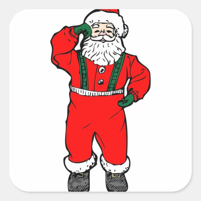 Stickers Christmas santa claus (Front)