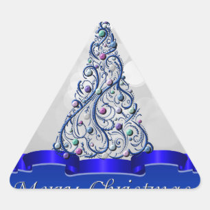 Stickers - Cobalt Swirls Tree