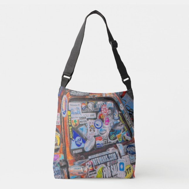 Stickers Crossbody Bag (Front)