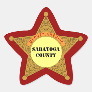 STICKERS Cute Deputy Sheriff Badge template area