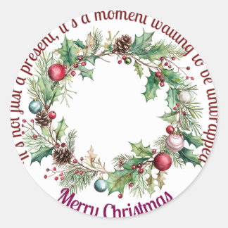 Stickers for gift wrapping