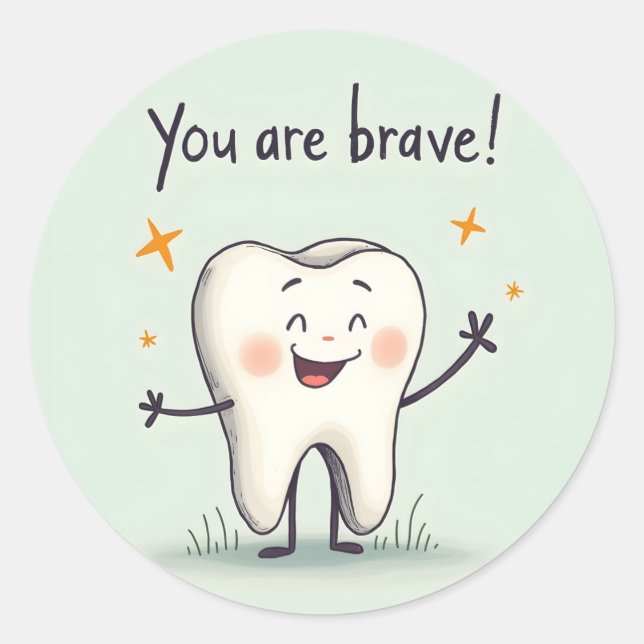 Stickers for little dentist patients (Front)