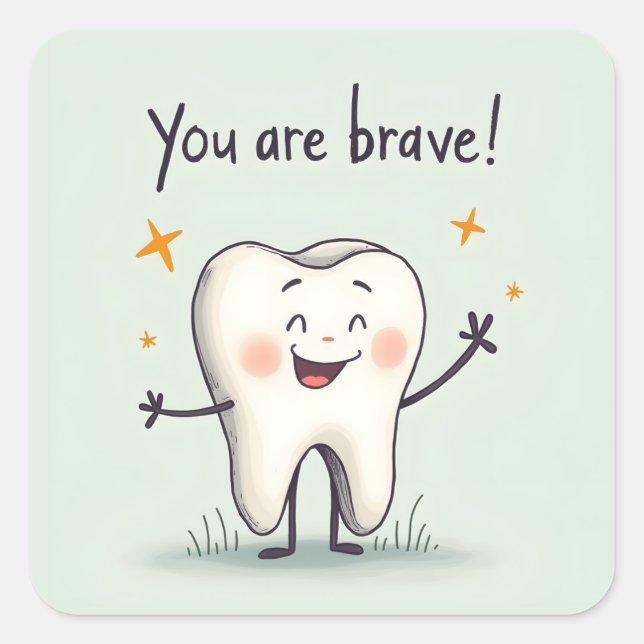 Stickers for little dentist patients (Front)