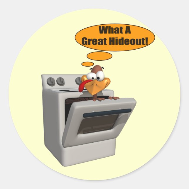 Stickers - Funny Turkey Hideout (Front)