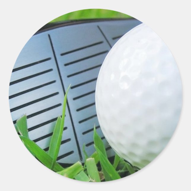 Stickers/Golfing Classic Round Sticker (Front)