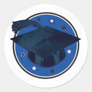 Stickers/Grauduation cap Classic Round Sticker