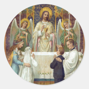 Stickers: Halt In Awe Classic Round Sticker