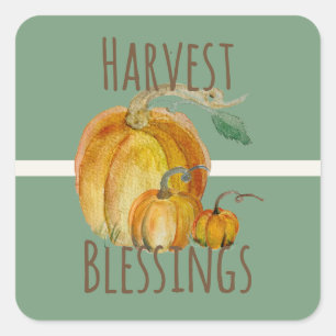 Stickers: Harvest Blessings Square Sticker