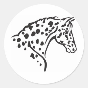 STICKERS--LEOPARD APPALOOSA CLASSIC ROUND STICKER