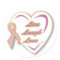 Stickers  Live Laugh Love Heart & pink ribbon