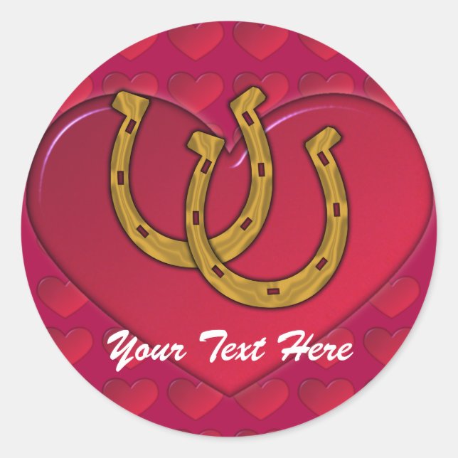 Stickers - Lucky Horseshoe Shamrock (Front)