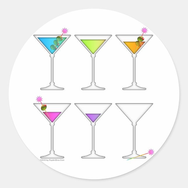 Stickers - Martinis Going, Going, GONE (Front)